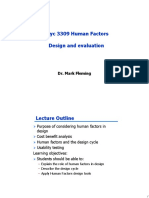 Human Factors 4 Design and Evaluation 19
