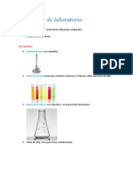 Materiales de laboratorio y su uso