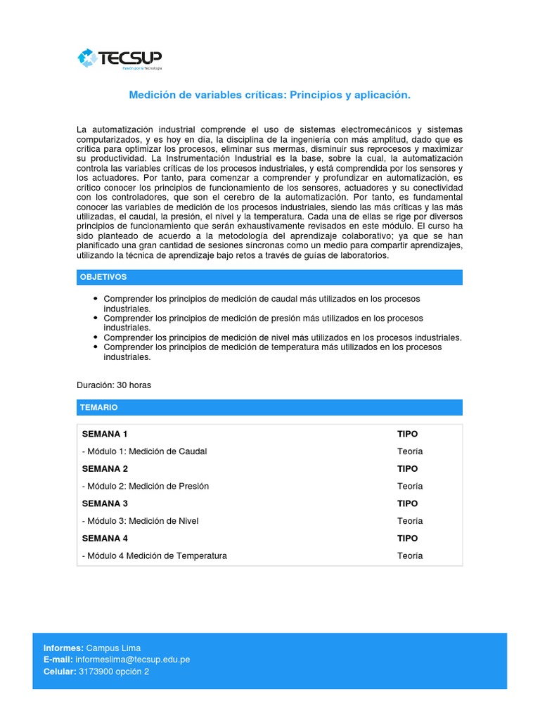 Temario PDF | PDF | Automatización | Plan de estudios