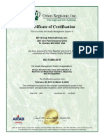 ISO 13485 Certification for BC Group International