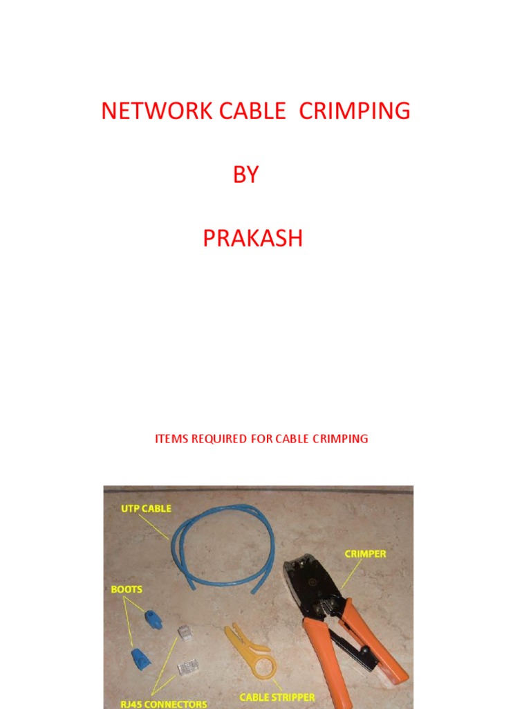 Network Cable Crimping Guide | PDF