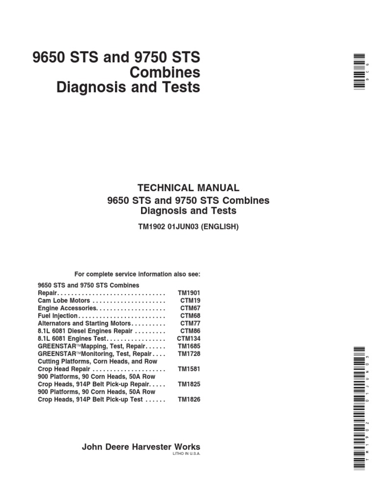Diagnostico y Test 9750 Sts PDF | PDF | Screw | Steering