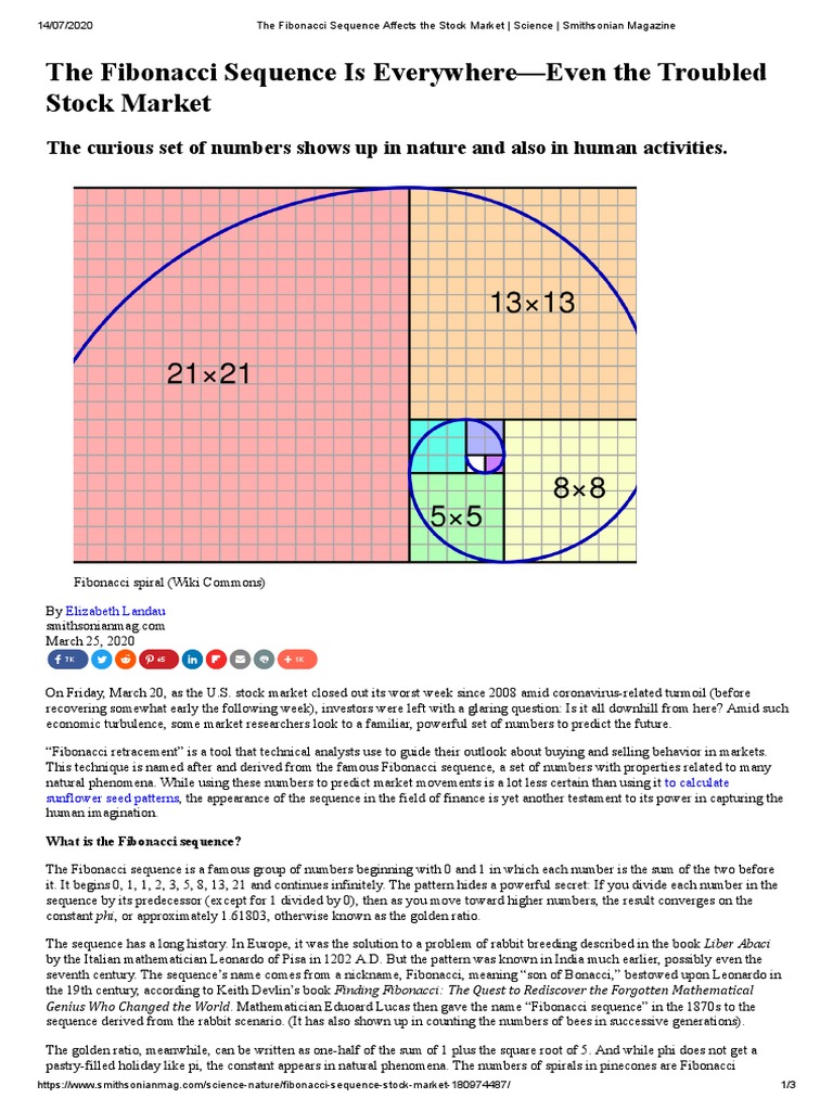 The Fibonacci Sequence Affects The Stock Market - Science - Smithsonian ...