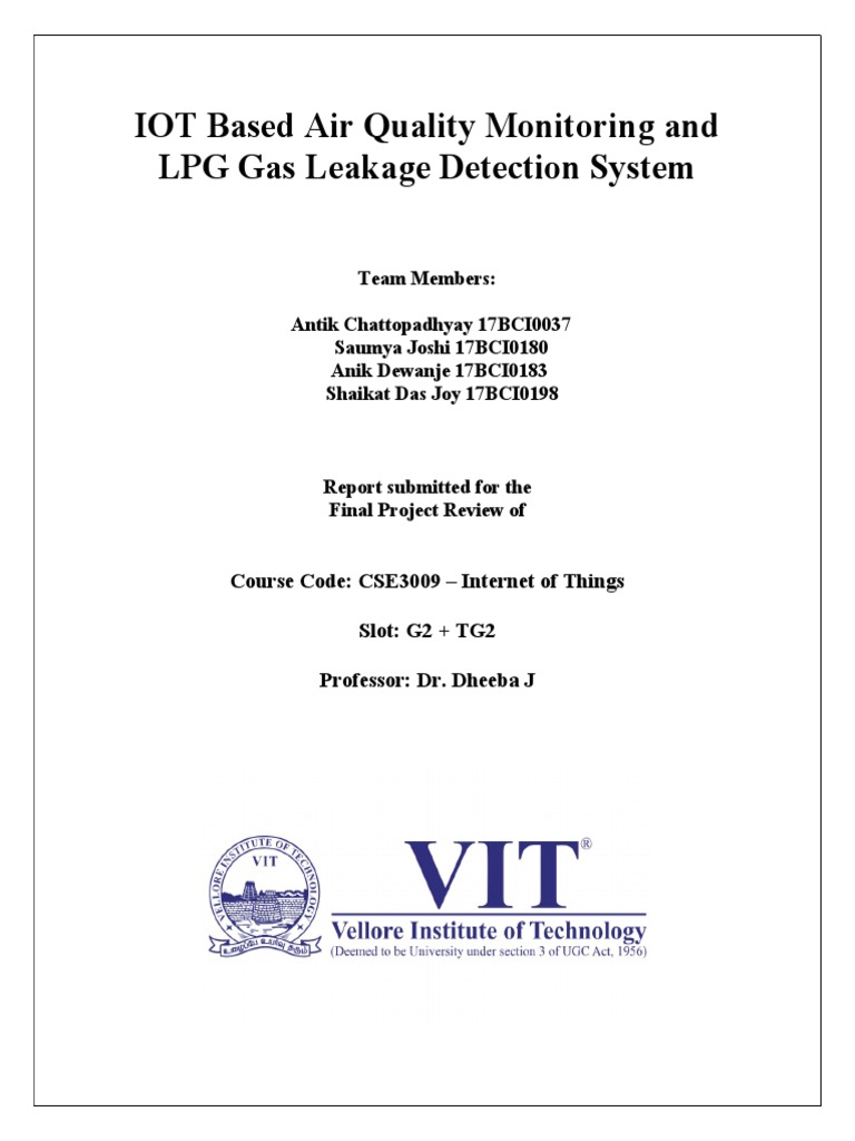 IoT Air Quality & LPG Detection System | PDF | Internet Of Things | Air ...