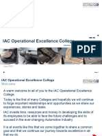 Operational Excellence College - Training Pack 2013 Edited