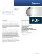 Outdoor Dual Tech Pir Detector Datasht PDF