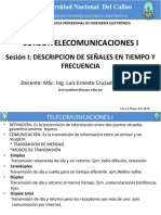 Telecomunicaciones I. Semana 1 PDF