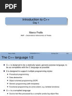 Introduction To C++: INAF - Osservatorio Astronomico Di Trieste