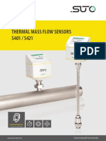 Thermal Mass Flow Sensors S401 / S421