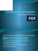 Conducta y Observación