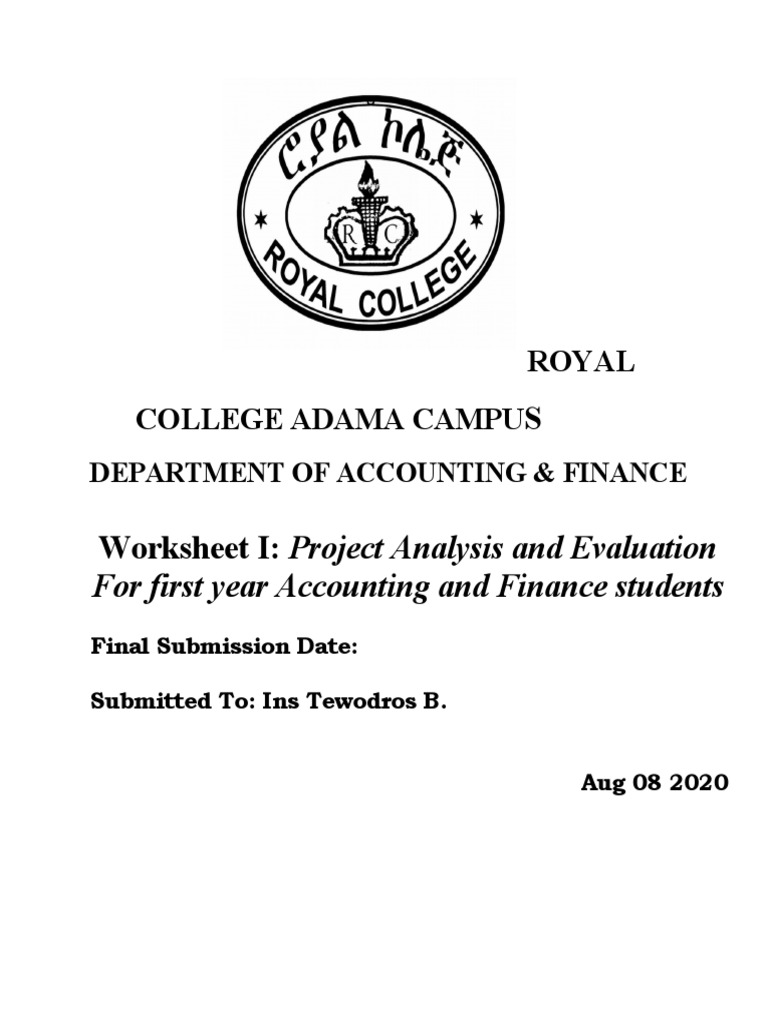 Project analysis and evaluation 1 pdf project management business