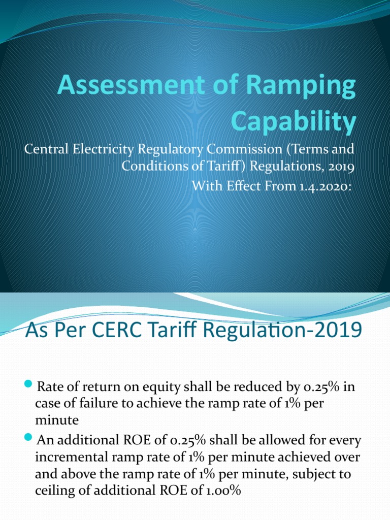 Ramp Efficiency Assessment in Power Generation | PDF | Business | Nature