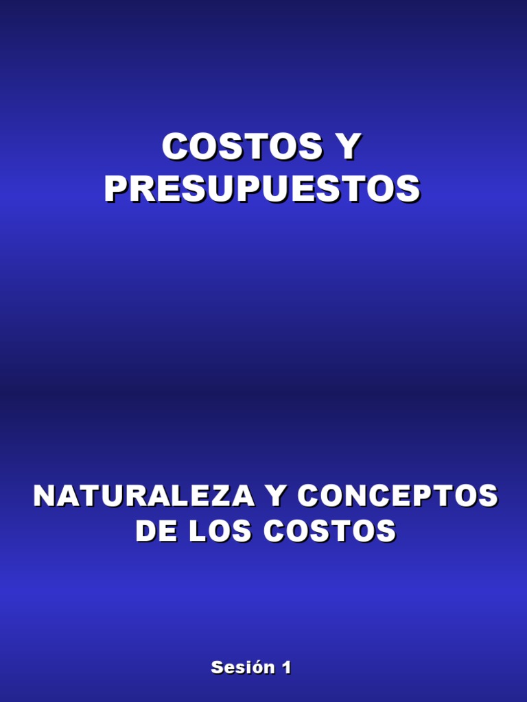 Costos y Presupuestos en Contabilidad | PDF | Presupuesto ...
