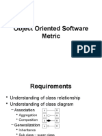 Lecture 8 - Object Oriented Software Metric