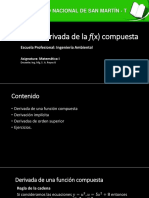11 Derivada de La Función Compuesta PDF