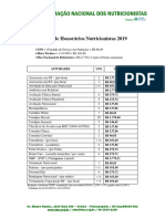 Tabela Honorarios FNN 2019