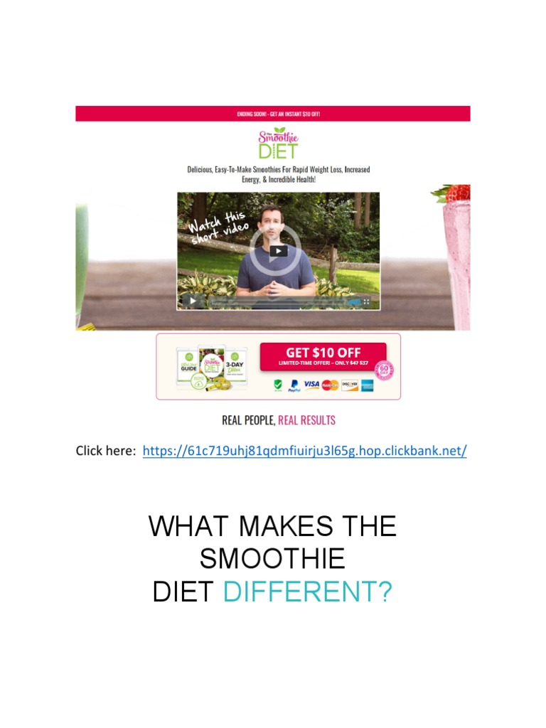 The Smoothie Diet PDF Dieting Weight Loss