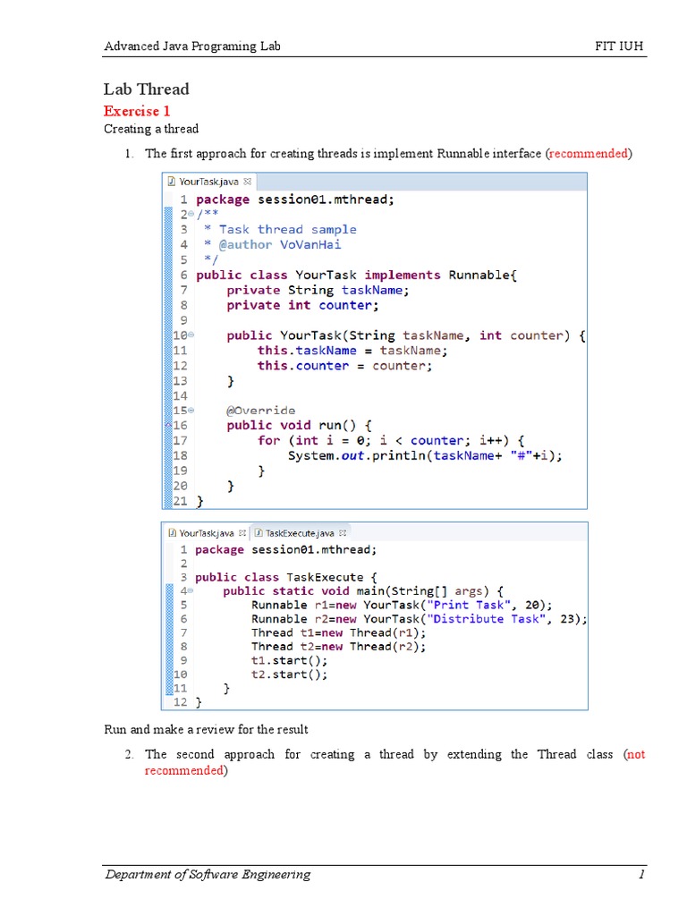 Laboratorio Avanzado de Java | PDF | Java (Programming Language ...