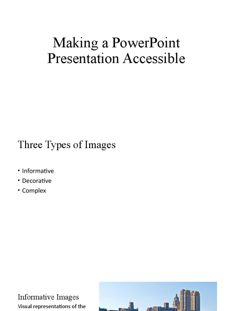 Accessible PowerPoint Images Guide | PDF