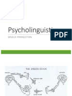 Psycholinguistics: Speech Production