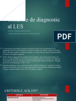 Criteriile de Diagnostic Al LES