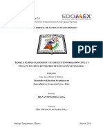 Modelo Flipped Classroom y Su Impacto en Formacion Cvica y Ética en Un Grupo de Tercero de Educación Secundaria