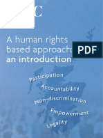 A Human Rights Based Approach: An Introduction: Cipation - Discrimination
