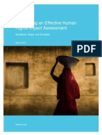 Conducting An Effective Human Rights Impact Assessment: Guidelines, Steps, and Examples