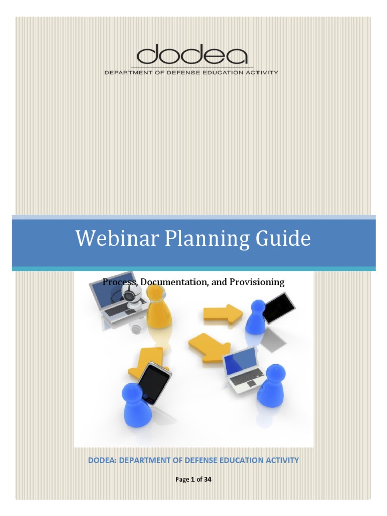 Webinar Planning Guide: Process, Documentation, and Provisioning | PDF ...