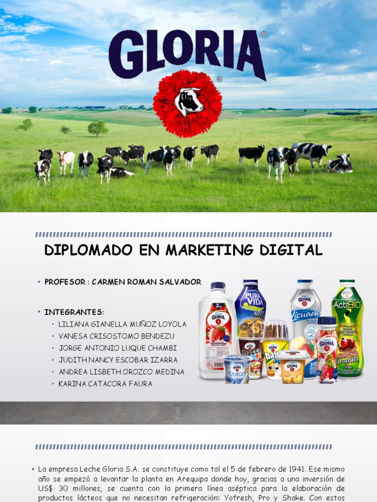 Estrategias de Marketing de Leche Gloria | PDF | Productos lácteos | Leche