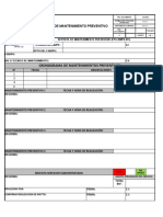 Formato de Matto Preventivo FMP-011