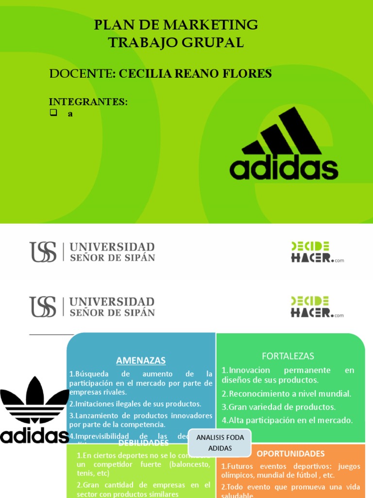 suma comerciante Humo ANALISIS FODA Adidas | PDF | Adidas | Marca