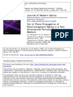 Journal of Modern Optics: To Cite This Article: A.A. Maradudin & A.R. Mcgurn (1994) : Out of Plane Propagation of