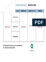 Horario Clases Virtuales