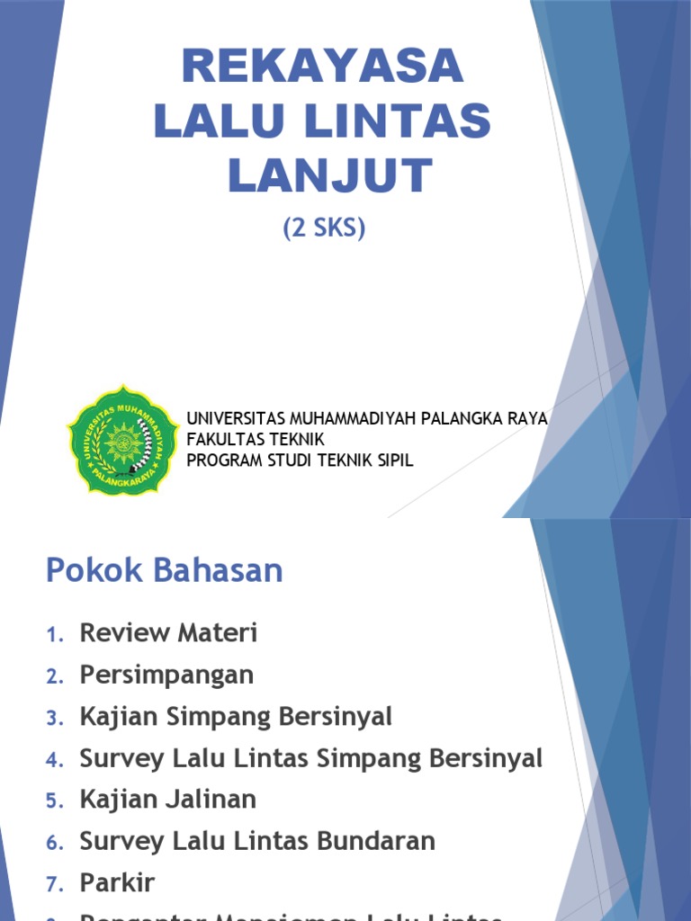 Kajian Lalu Lintas dan Tingkat Pelayanan | PDF