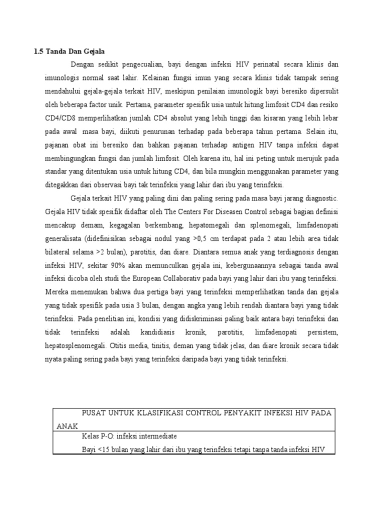 MK, DK, & Komplikasi Hiv Aids Pada Anak | PDF