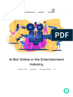 AI Bot Online in The Entertainment Industry - HeroBot Platform
