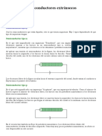 Semiconductores Extrínsecos Resumen