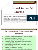 How To Hold Successful Meeting Rev 3