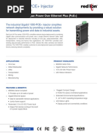 7.0 Gigabit 1000-POE+ Injector Data Sheet - 0