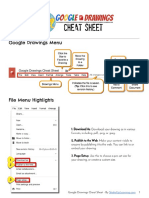 Google Drawings Menu