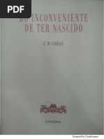 Emil Cioran - Do Inconveniente de Ter Nascido. 1-Letra Livre (2010) PDF