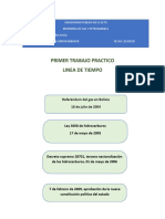 Primer Trabajo Practico Linea de Tiempo: Referéndum Del Gas en Bolivia 18 de Julio de 2004