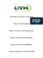 UTH Master Castañeda Liderazgo gerencial Alumno Ulloa Muñoz 201810050027 27 octubre 2020