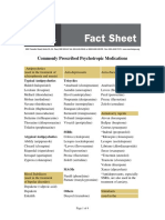 Commonly Prescribed Psychotropic Medications: Typical Antipsychotics Tricyclics