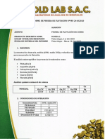 INFORME DE FLOTACION  CU