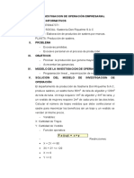 Plan de Investigacion de Operación Empresarial