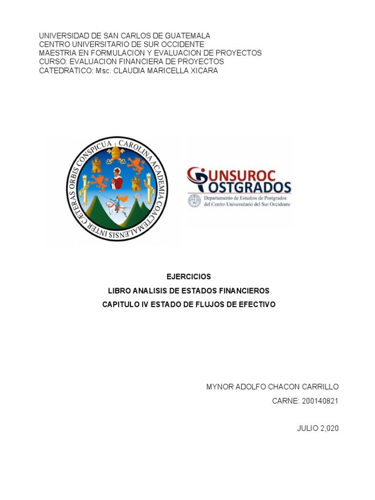 Ejercicios Cap IV Análisis Financiero | PDF | Estado de resultados ...