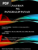 Panauhan at Kailanan NG Panghalip Panao | PDF