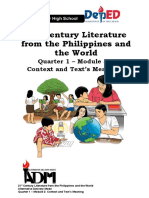 21st Century Literature From The Philippines and The World (Q1 Wk5)